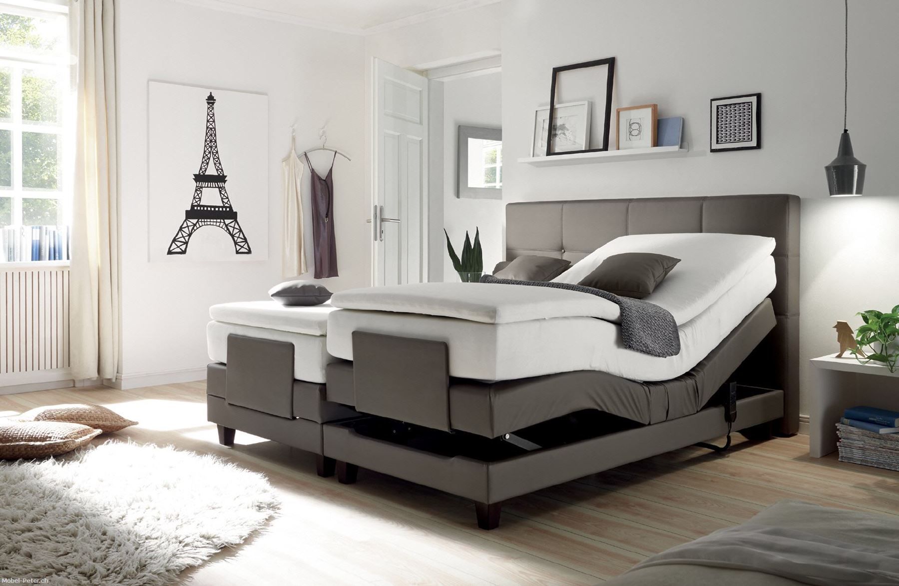 Letti: Boxspringbett Ellie mit Motor – Nuovo e nell'imballaggio originale da Kölliken venduto da moebel-peter 1