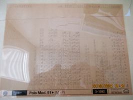 POLO VE MODELL 1992 ET-KATALOG