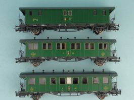 Liliput 3x Plattformwagen der SBB, H0
