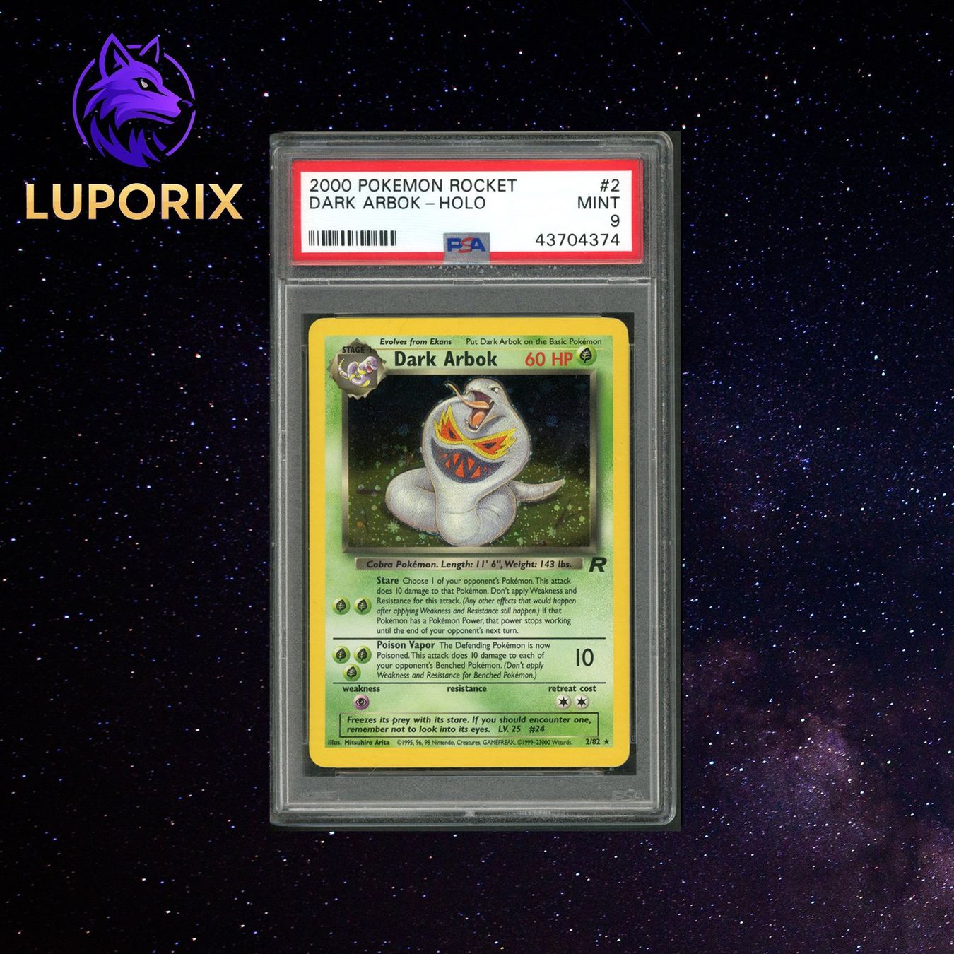 Pokémon Cartes à collectionner: Pokemon PSA 9 Dark Arbok 2/82 Team Rocket – Neuf (Voir description) à Oensingen par CSCollectors