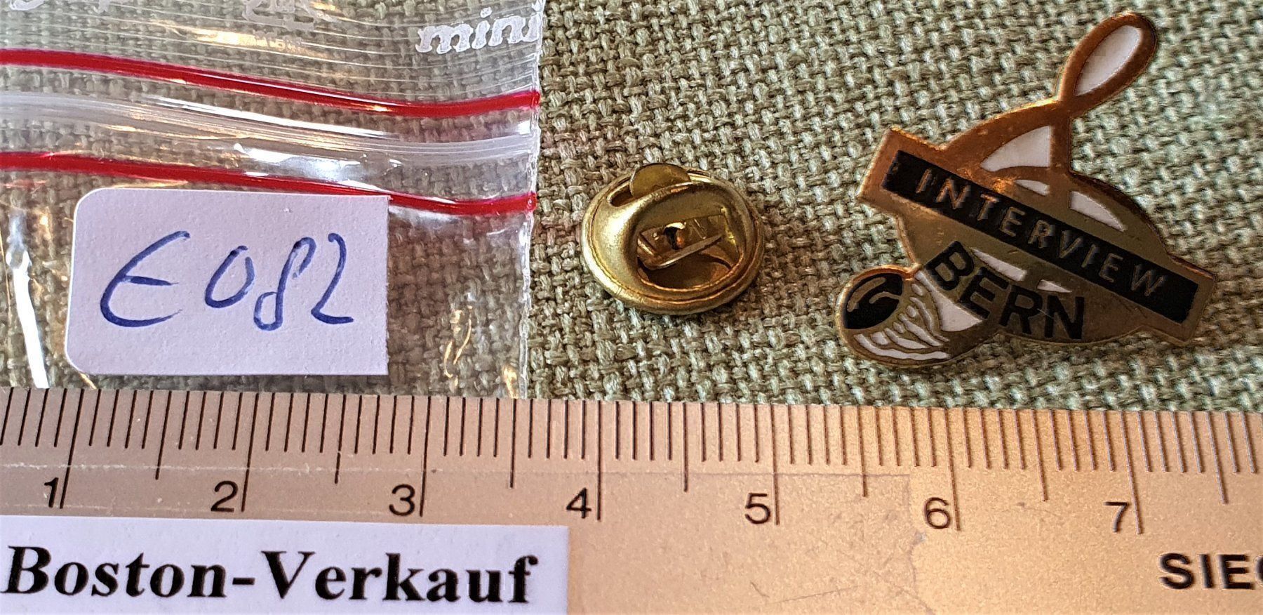 Plaketten & Abzeichen: E082  Pin Interview Bern Violinschlüssel – Gebraucht aus Reinach BL von Boston-Verkauf 3
