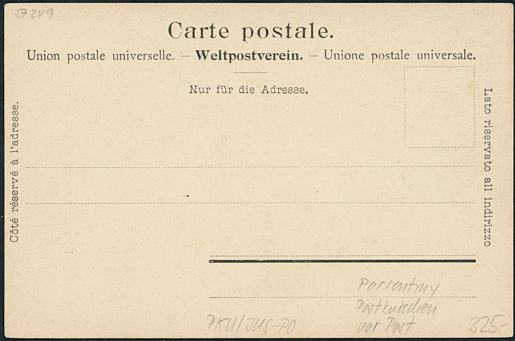 Cartoline postali: JUS Porrentruy - Post - Postkutsche – Nuovo (secondo la descrizione) da Schindellegi venduto da leecollect 1