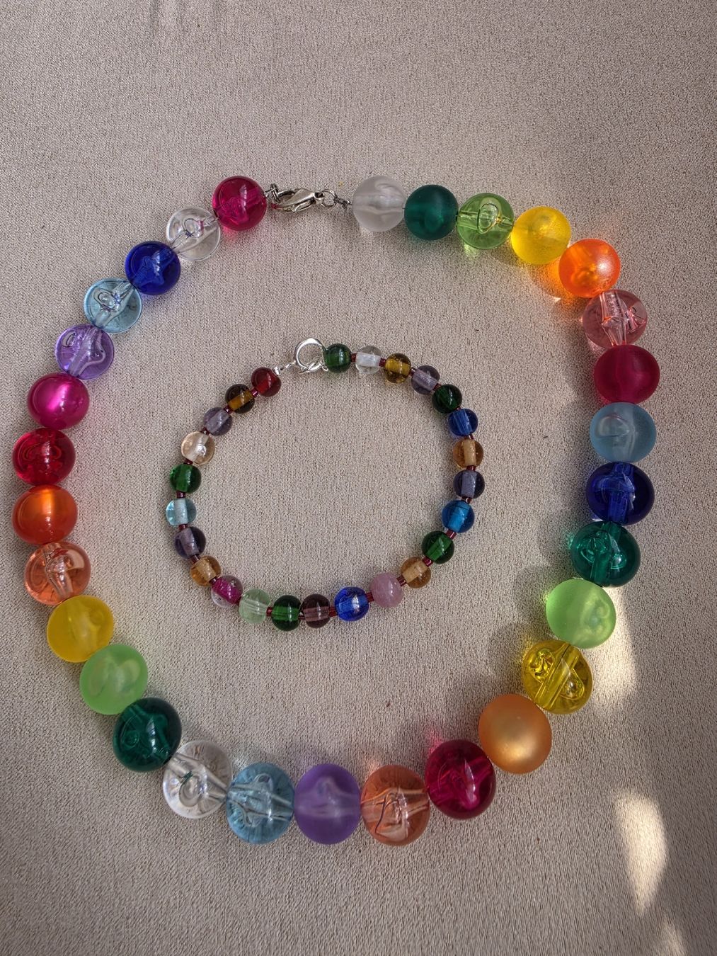 Altri gioielli: Kette Armband Set bunte Glasperlen – Usato da Bühler venduto da MalinaBrocki 2