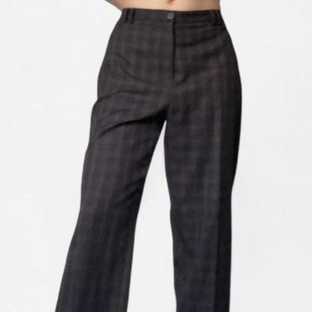 CANADA Stoff Hose Anzug Kariert Büro Vintage