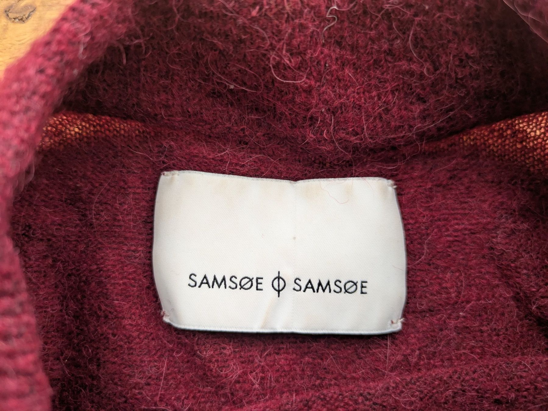 Samsøe Samsøe Maglioni & Felpe: Samsoe Samsoe Wolle-Strickpullover, Gr. M in Weinrot – Usato da Birmensdorf ZH venduto da elz_6ccw 1