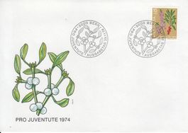 1974 Pro Juventute Giftpflanzen des Waldes 4 FDC