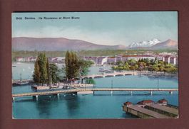 GENEVE - Île Rousseau - 1915