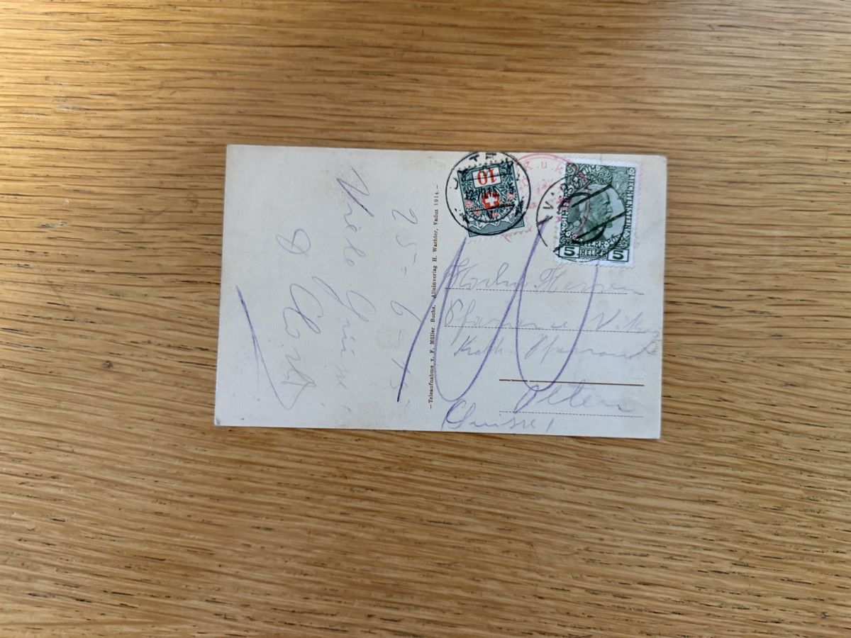 Cartoline postali: Schloss Vaduz mit Rapenstein – Usato da Murgenthal venduto da Tina_4055 1
