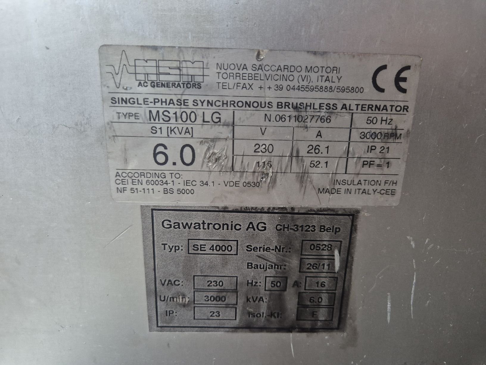 Générateurs de courant: Notstromaggregat Gawatronic SE 4000 – D'occasion à Niederwangen BE par Tonilaro 2