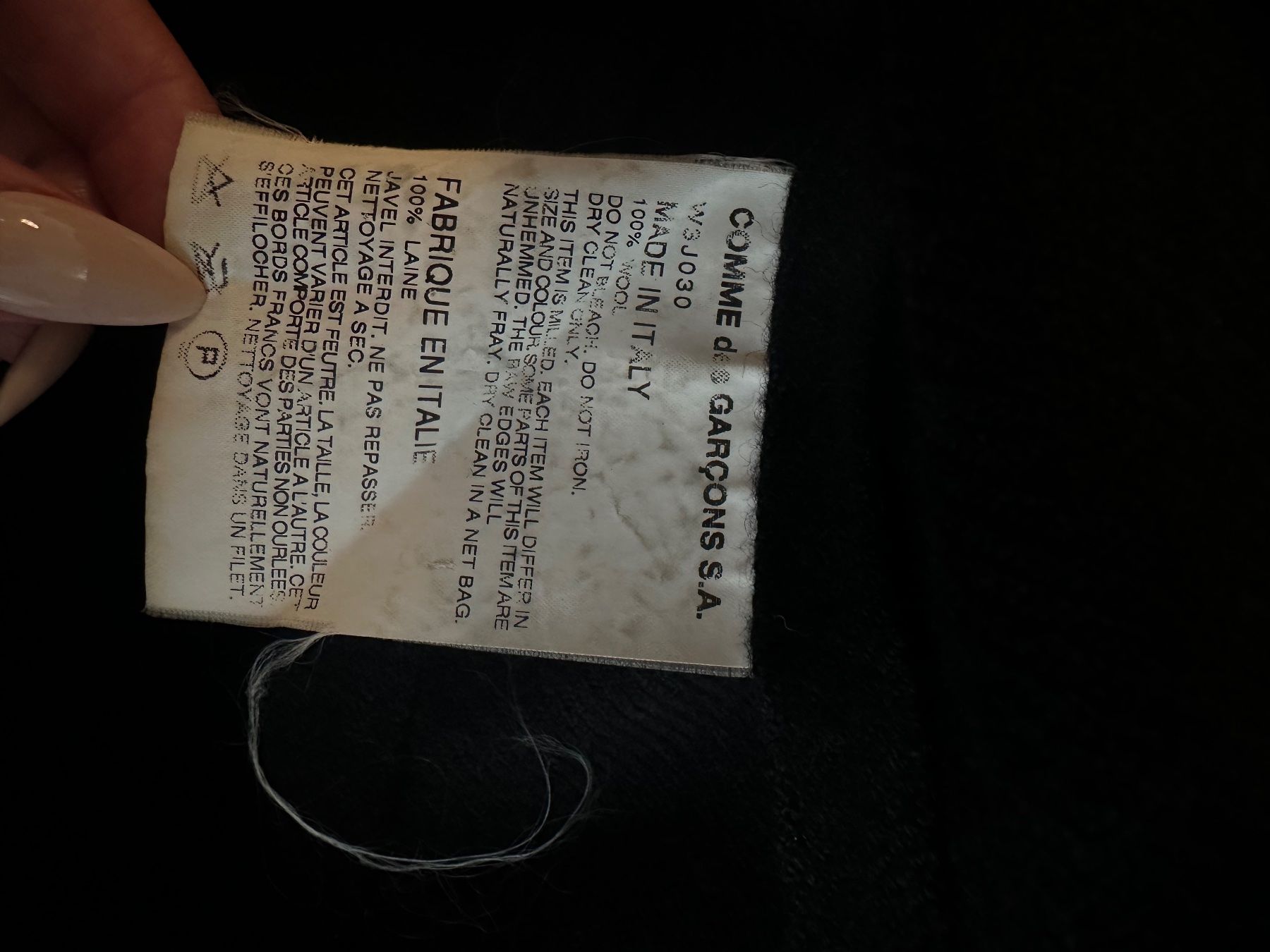 Ensembles & Tailleurs: Comme des Garcons Wool Blazer – Neuf (Voir description) à Kirchdorf AG par lau_c6lg 4