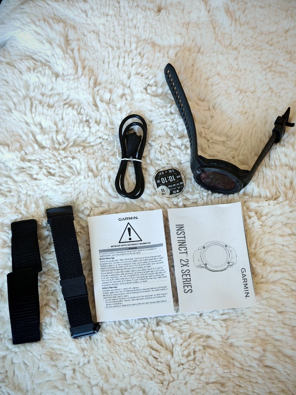 Garmin Smartwatch: Garmin Instinct 2X Solar mit Zubehör – Usato da Ehrendingen venduto da Drystara 6