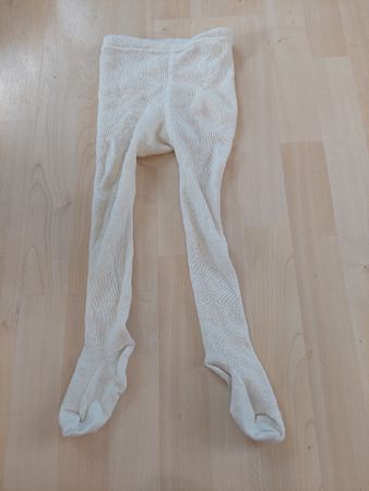 Strupfhose Gr. 86/92, Naturwolle