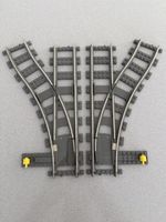 LEGO Eisenbahn Weichen Paar 9v  grau gebrauchter Zustand