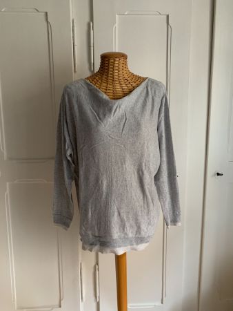 MINT & VELVET - Feinstrick Pullover hellgrau S