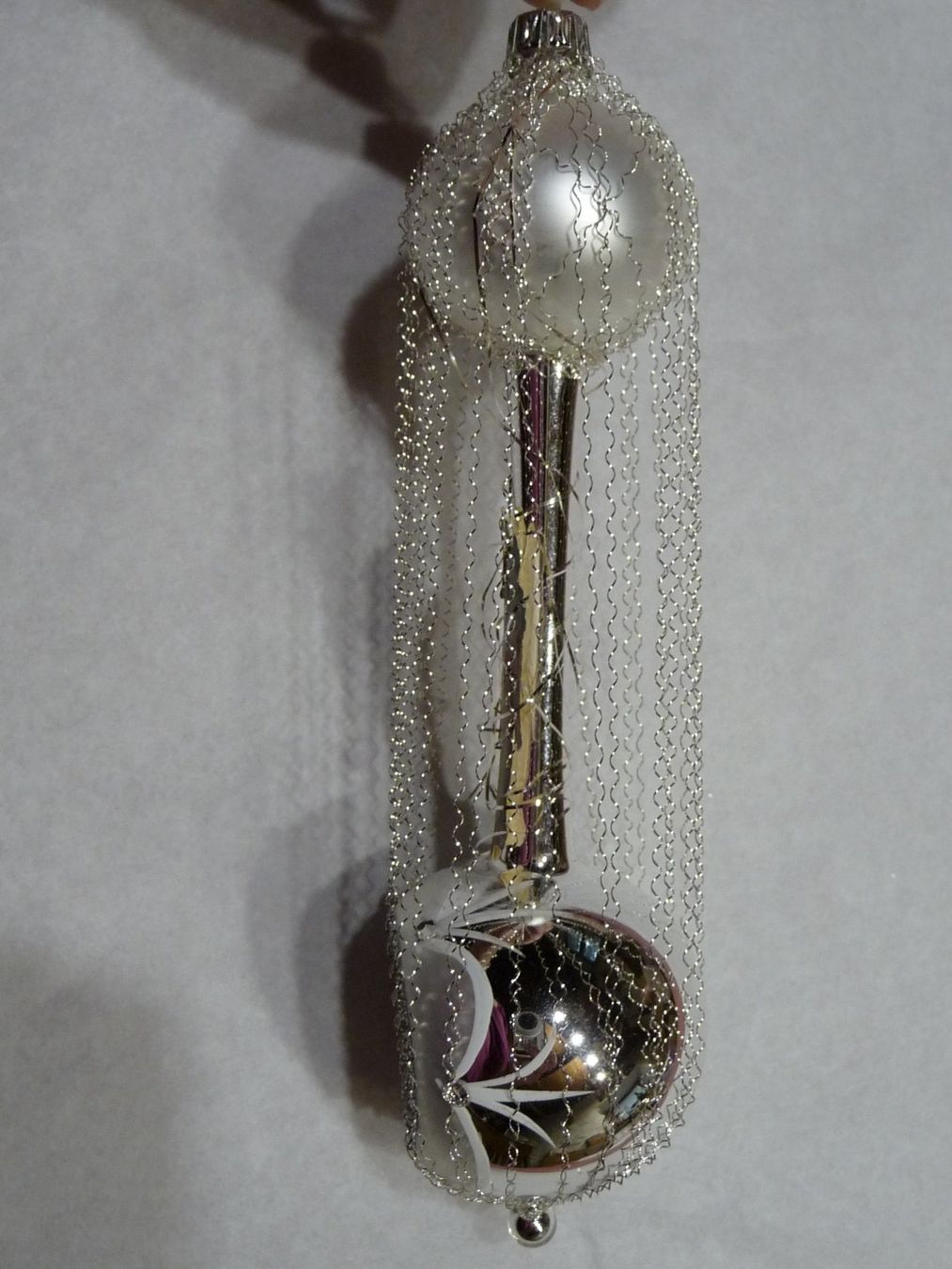 Tutte le decorazioni: Nostalgischer Christbaumschmuck silbern mit Engel, Einstich – Nuovo e nell'imballaggio originale da Alpnach Dorf venduto da marvo 6