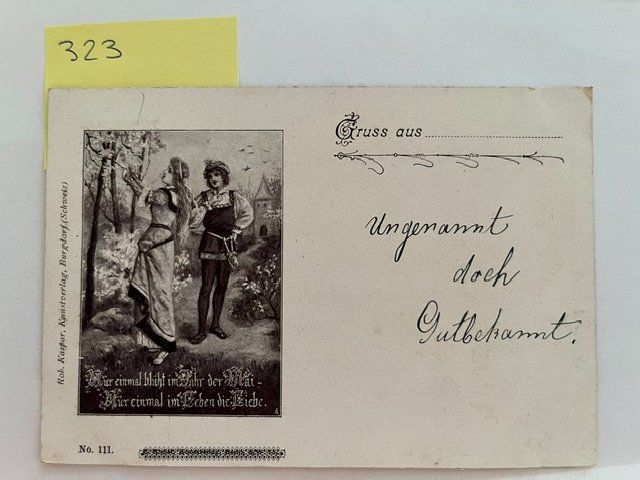 Cartoline postali: Alte Postkarte "Grusskarte" aus 1900 – Usato da Niederwil AG venduto da dahu75
