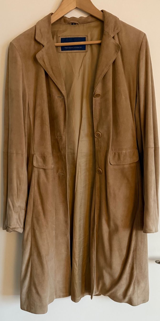 Cappotti: Vintage Wildledermantel hellbeige – Usato da Luzern venduto da Mamutpe 1
