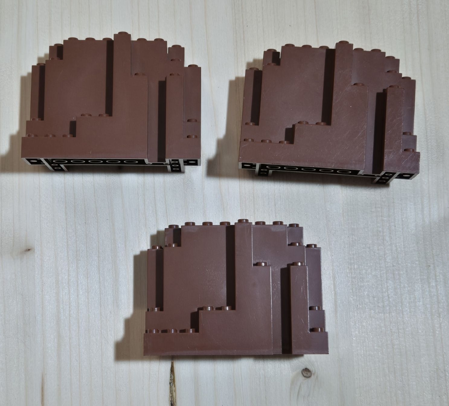 Lego Giocattoli: 3x braune Lego-Felsen BURP – Usato da Russikon venduto da RemosBausteine
