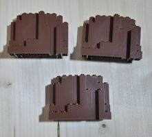 3x braune Lego-Felsen BURP