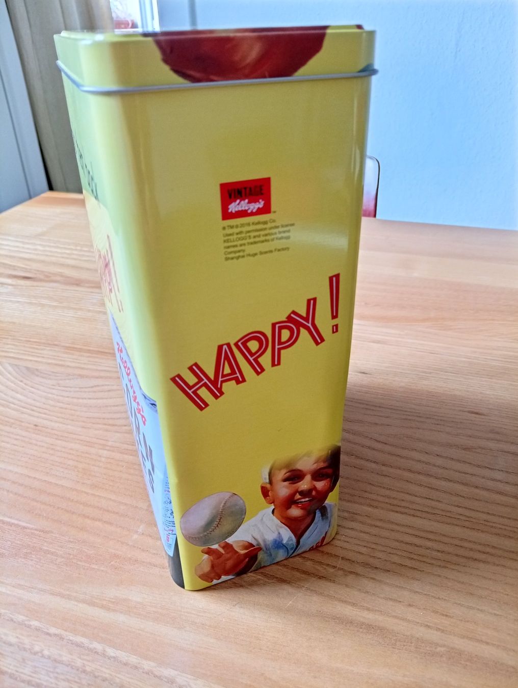 Contenitori & Simili: Tolle Kelloggs Cornflakes Blechdose, cooles Design Höhe 25cm – Usato da Luzern venduto da Seri4 6