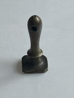 Stempel mit Monogramm 'aa' Metall antik (S8)
