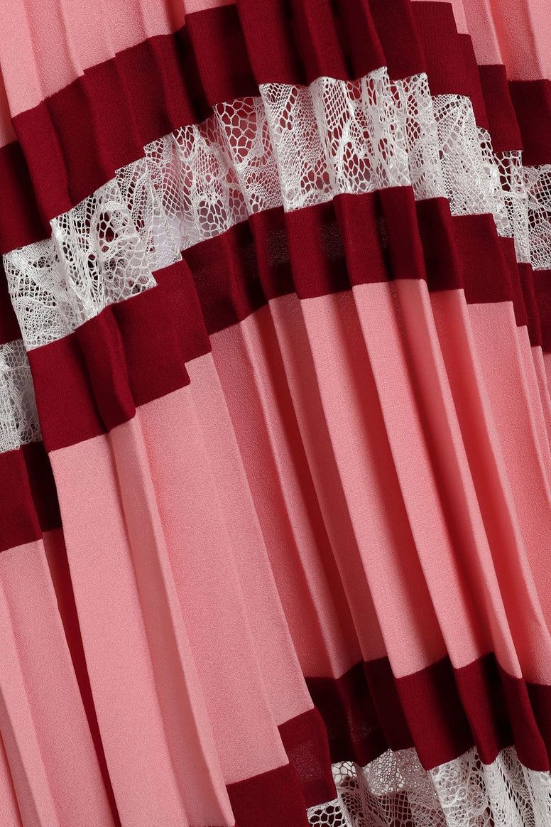 Maje Vestiti: Maje Pink Ritello Stripe Midi Dress – Nuovo (secondo la descrizione) da Hedingen venduto da LinCH 3