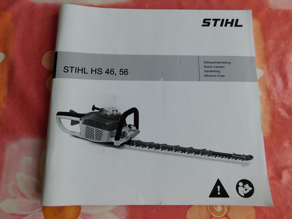 Bedienungsanleitung zu Stihl Heckenscheren HS 46 und HS 56 (Gebraucht ...