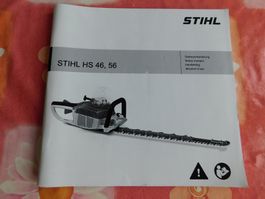 Bedienungsanleitung zu Stihl Heckenscheren HS 46 und HS 56