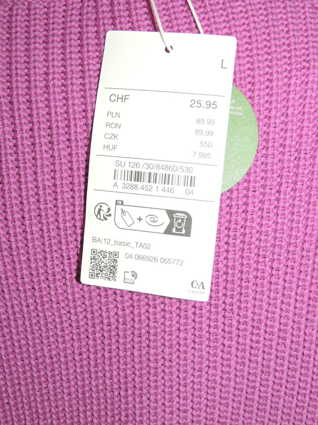 C&A Maglioni & Felpe: SCHÖNER PULLOVER 100% COTTON C&A NEU L – Nuovo e nell'imballaggio originale da Au ZH venduto da FashionConsultant 9