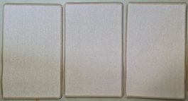 3 Stk. Türvorlege Fussmatte Eingangsteppich 80x50cm