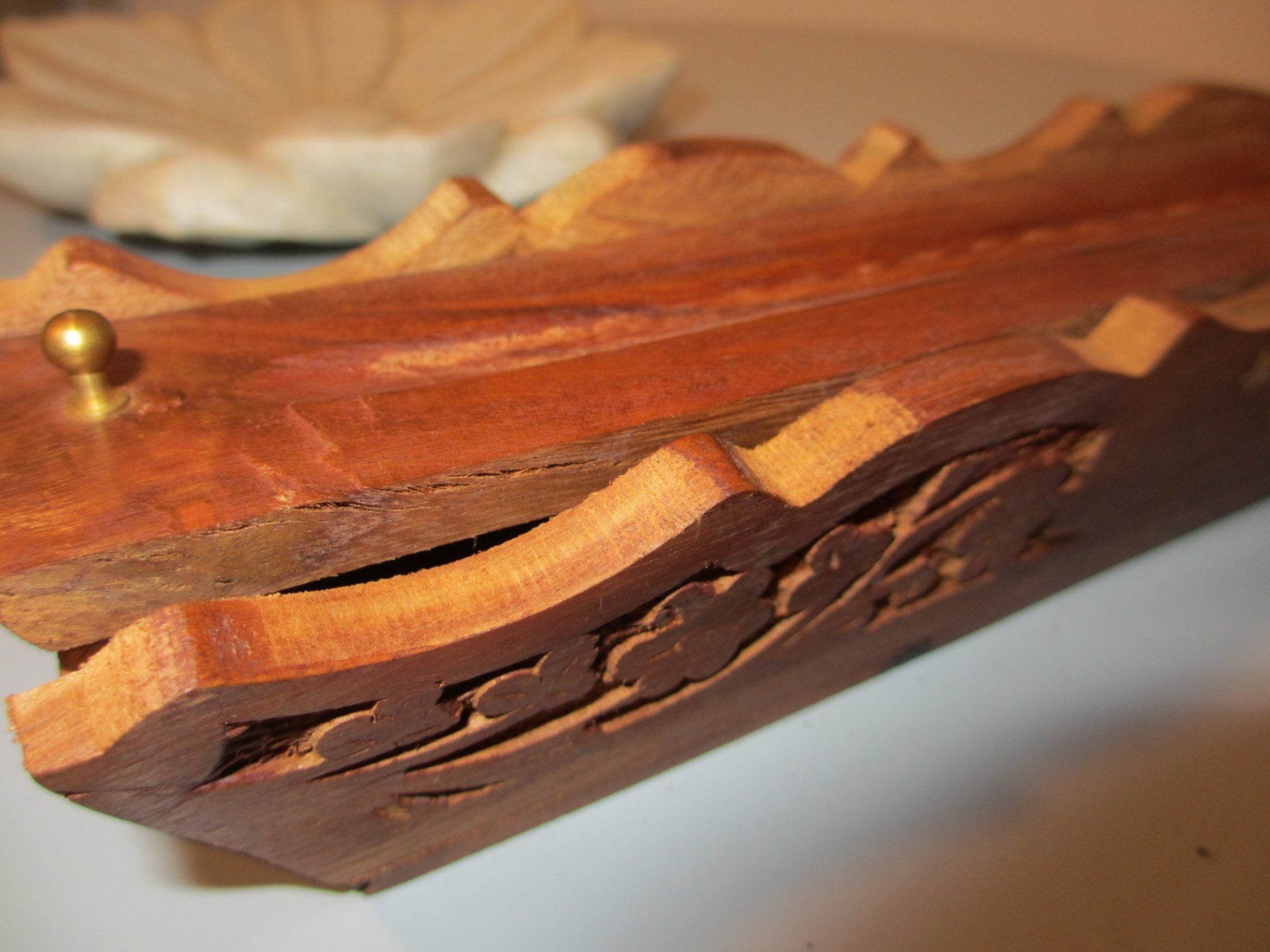 Candele: grosser Räucherstäbchenhalter Holz mit Messingsterne – Nuovo (secondo la descrizione) da Herisau venduto da fan_h9qj 2