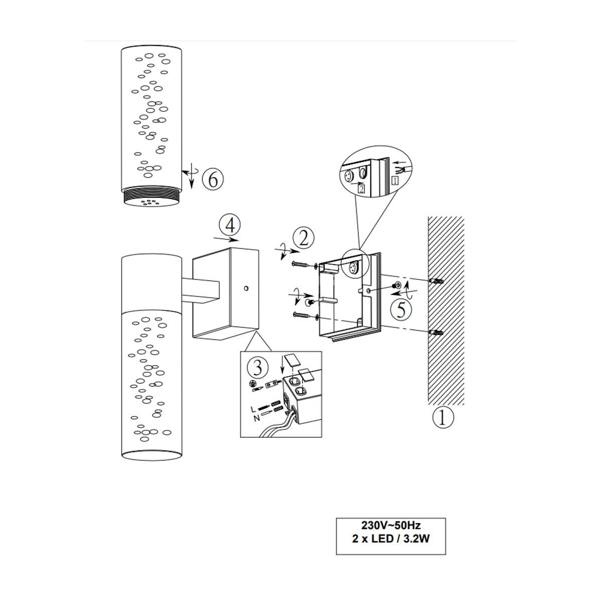 Lampade: Bad Wandleuchte, OSRAM, IP44 – Nuovo (secondo la descrizione) da Kreuzlingen venduto da Smart-Light 3