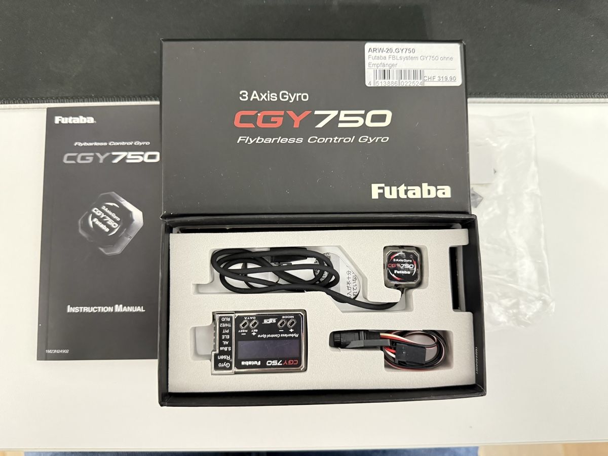 Futaba Telecomando: Futaba Flybarless GY750 – Nuovo (secondo la descrizione) da Winterthur venduto da blaxkin
