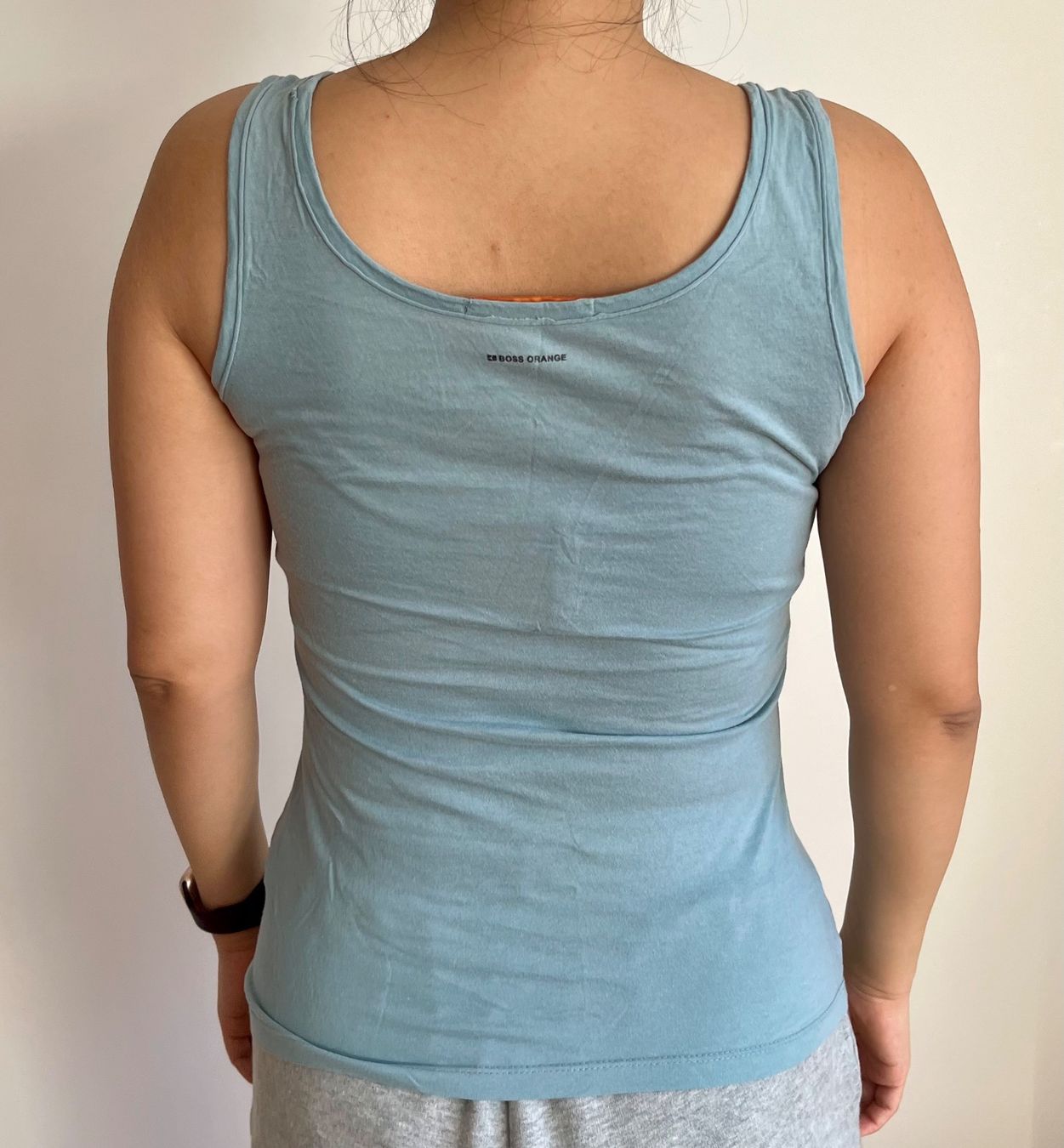 Hugo Boss Top: Hugo Boss Orange, Tanktop, hellblau mit Print - Gr. S – Usato da Münsingen venduto da jan_2xyl 3
