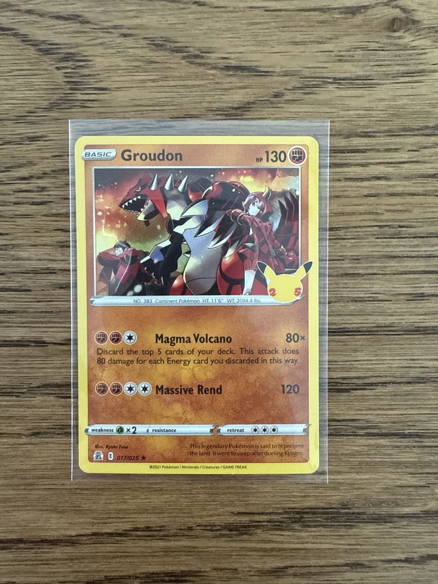 Pokémon Carte collezionabili: Pokemon Groudon 017/025 25th Anniversary – Usato da Niederglatt ZH venduto da fil_w2zy