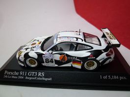 Porsche 911 GT3 RS - schwarz weiss No 84 - Minichamps %%%%%%