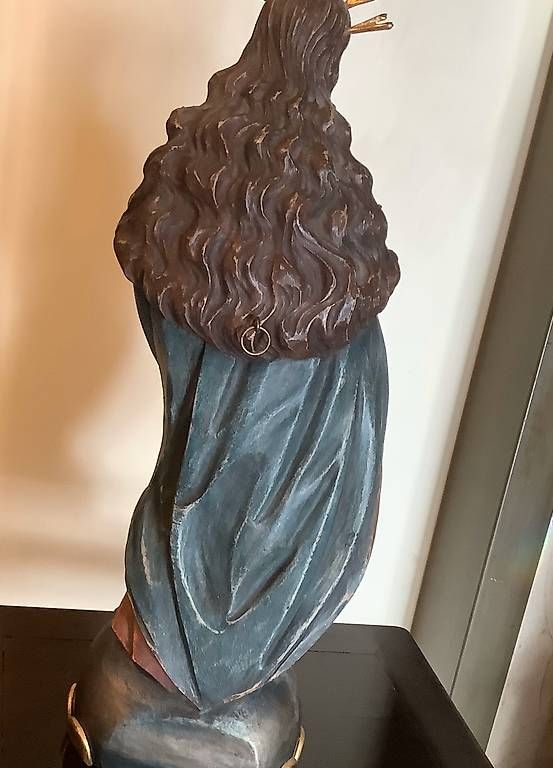 Sculture & Statue: HANDGESCHNITZTE SCHUTZPATRONIN – Usato da Adlikon b.Regensdorf venduto da Crystaldragon09 3