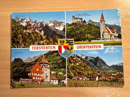 Fürstentum Liechtenstein, alte Ansichtskarte