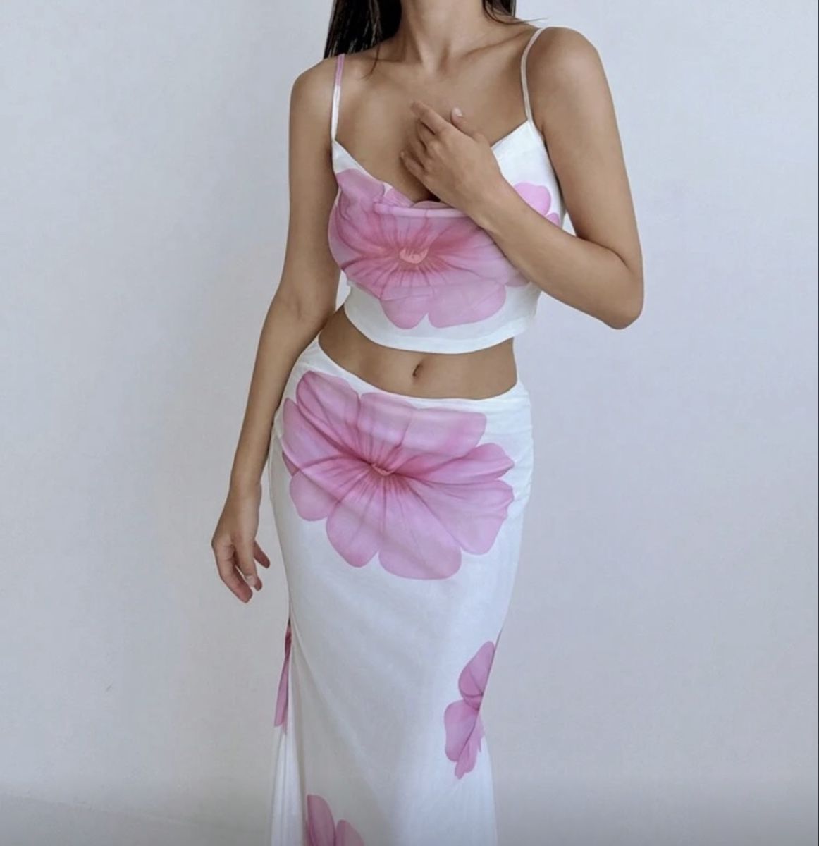 Vestiti: Sommer Set: Top & Rock mit Blumenmuster, Grösse L – Usato da Wattwil venduto da skr_94 4
