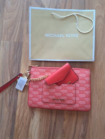Michael Kors Clutch Set Rot Neu