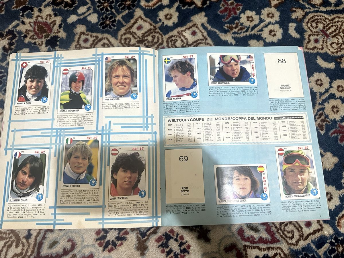 Panini Album: Album Ski 87 Panini  – Usato da Bellinzona venduto da Ti.belli 4