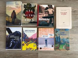 Lot de 8 livres - Romans - Bonvicini - Harding - Adamson ...