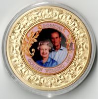 Golden Wedding_1997_Dei Gratia Regina_Elizabeth II_Gedenkm