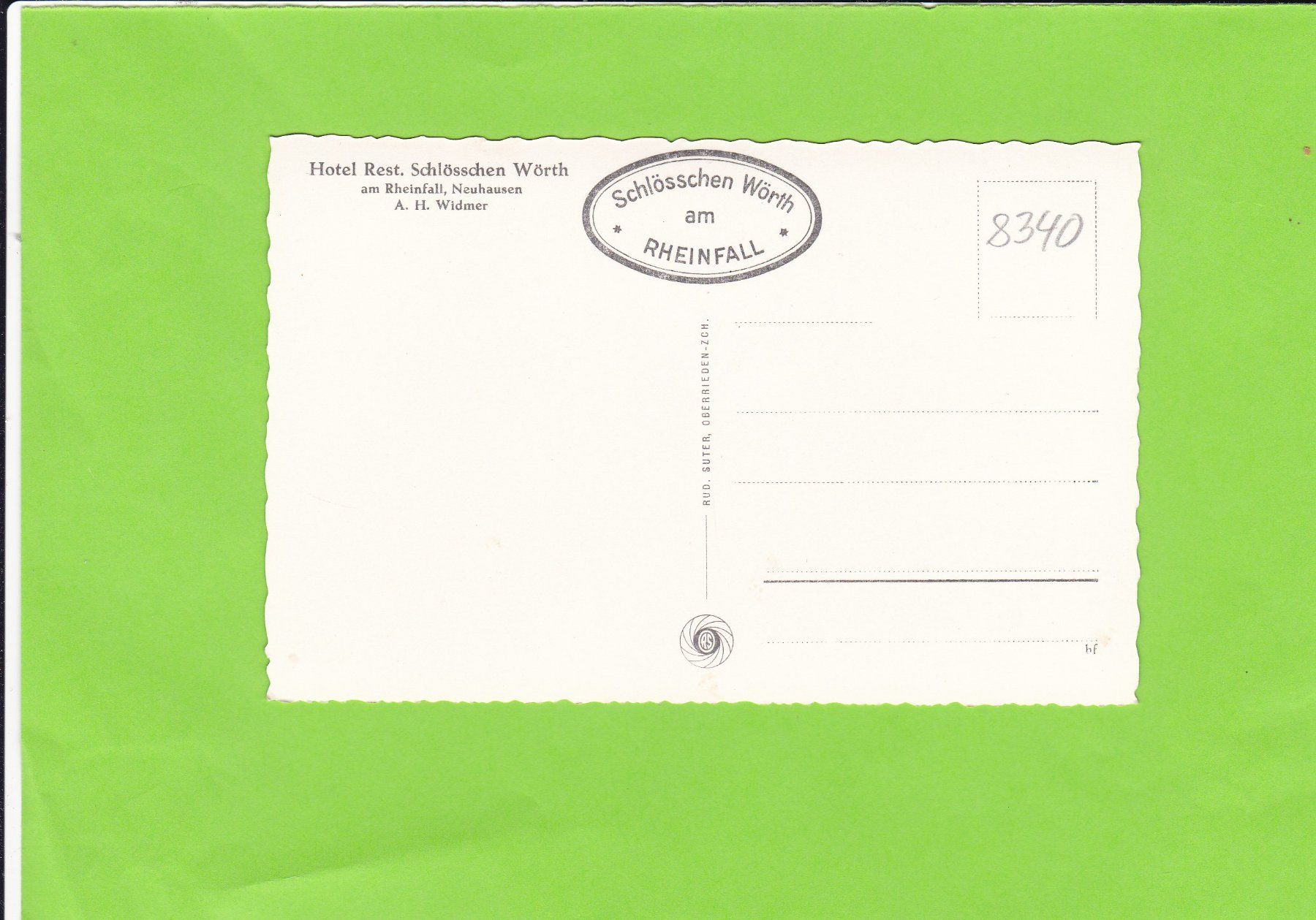 Cartoline postali: Rheinfall – Usato da St. Peterzell venduto da neckertal 1