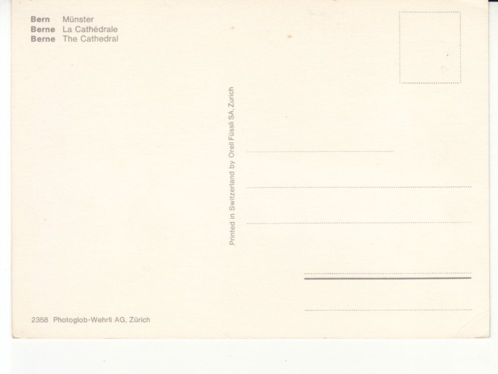 Ansichtskarten: Bern ca. 1970 – Gebraucht aus Bürglen TG von StampGraf 1