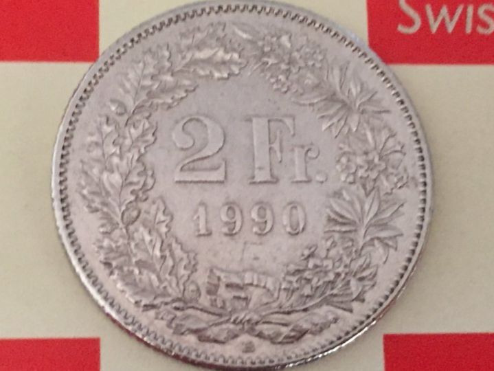 Tutti le monete: 2 Franken 1990 ss-vz – Usato da Elsau venduto da herbybay