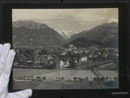 Fotografie Interlaken, Panorama der Stad