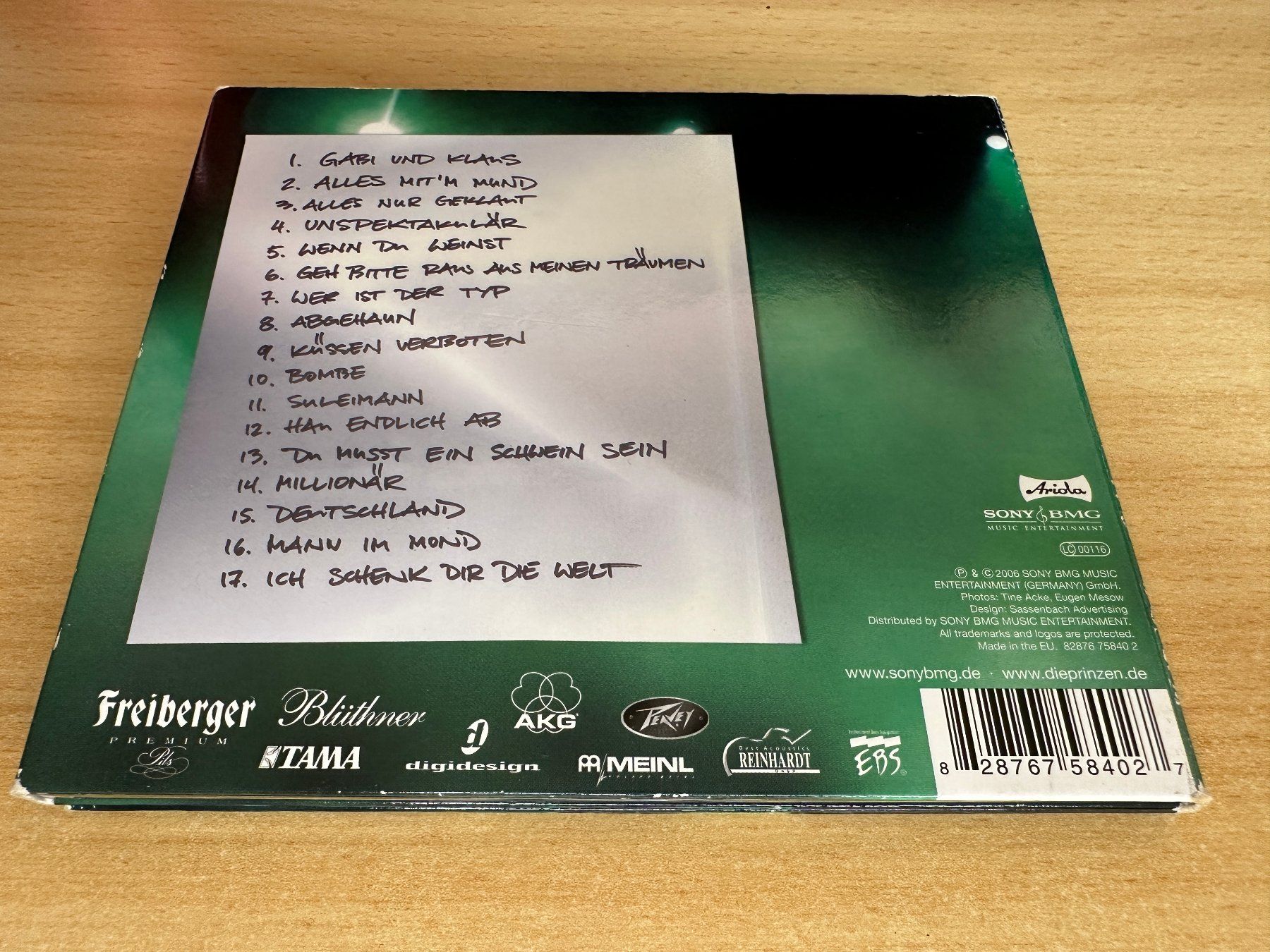 CD: Die Prinzen – Akustisch Live – Usato da Rikon im Tösstal venduto da Alpenmutz 1
