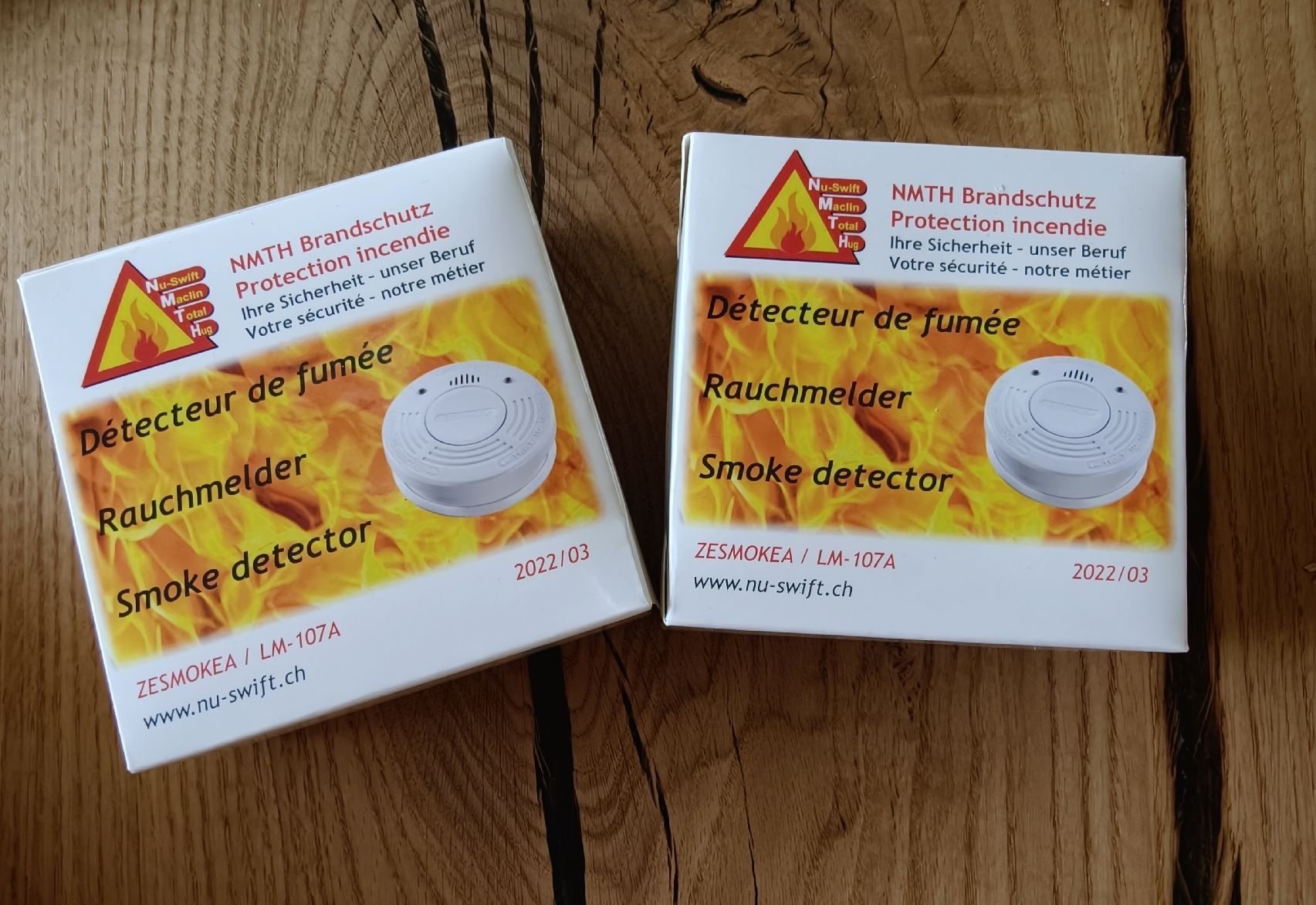 Alarmanlagen: 2 x Rauchmelder Neu, integrierte Batterie – Neu (gemäss Beschreibung) aus Romoos von Napfruugger
