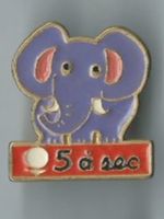 Elefanten Pin/ "5 a sec"